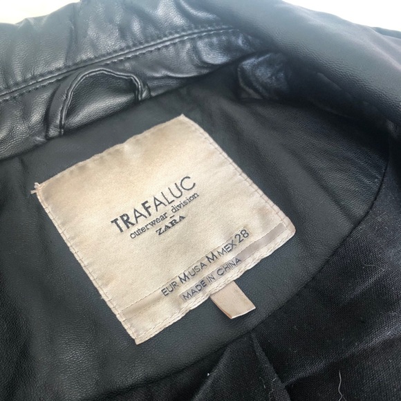 synthetic leather jacket - Zara - Size M 🔆 - Picture 4 of 5